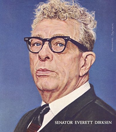Everett Dirksen, Illinois Republican Minority Leader of the US Senate 1959-1969