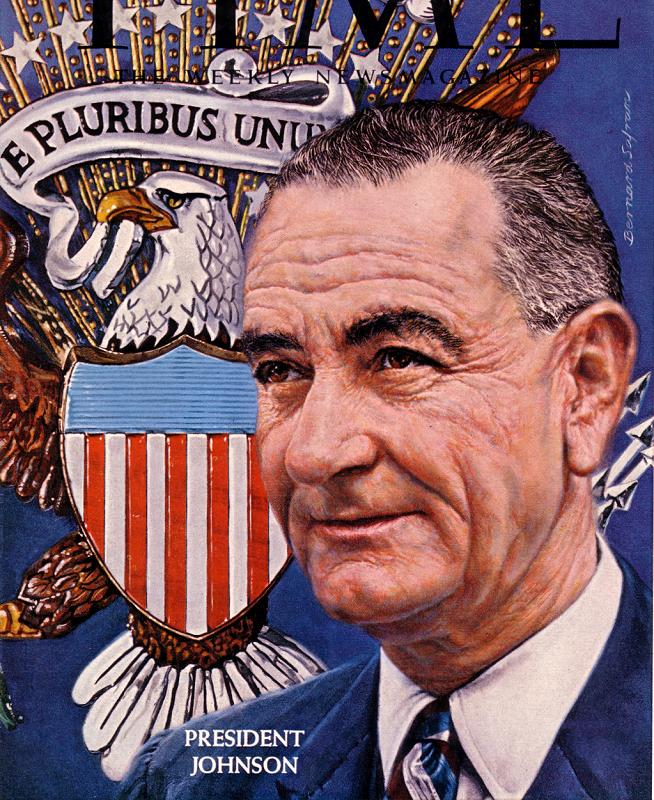 Lyndon Johnson, painted by Bernard Safran